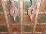 Antique Eastern Hardwood and Decorated Dowry Treasure Chest - Image 2
