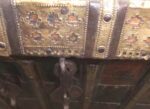 Antique Eastern Hardwood and Decorated Dowry Treasure Chest - Image 4
