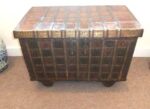Antique Eastern Hardwood and Decorated Dowry Treasure Chest - Image 5