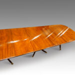 Edwardian mahogany triple pillar dining table SOLD - Image 3