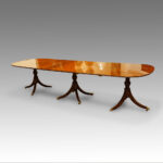 Edwardian mahogany triple pillar dining table SOLD - Image 6