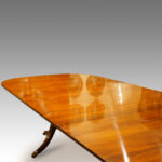 Edwardian mahogany triple pillar dining table SOLD - Image 15