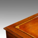 Edwardian Maple & co walnut pedestal desk - Image 7
