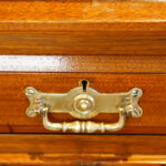 Edwardian Maple & co walnut pedestal desk - Image 6
