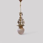 Edwardian brass hall lantern