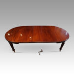 Edwardian circular extending dining table