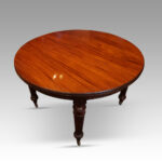 Edwardian circular extending dining table - Image 8