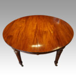 Edwardian circular extending dining table - Image 3