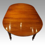 Edwardian circular extending dining table - Image 4