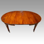 Edwardian circular extending dining table - Image 2