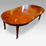 Edwardian circular mahogany dining table - Image 3