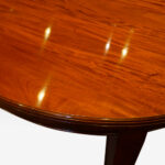 Edwardian circular mahogany dining table - Image 13