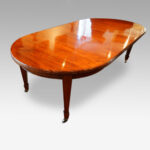 Edwardian circular mahogany dining table
