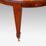 Edwardian circular mahogany dining table - Image 10