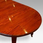 Edwardian circular mahogany dining table - Image 8