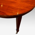 Edwardian circular mahogany dining table - Image 6