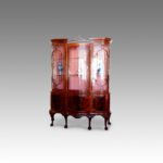 Edwardian mahogany bow-end display cabinet NOW SOLD - Image 5
