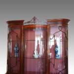 Edwardian mahogany bow-end display cabinet NOW SOLD - Image 2