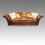 Edwardian country house leather sofa