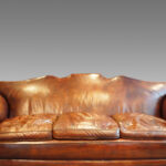 Edwardian country house leather sofa - Image 6