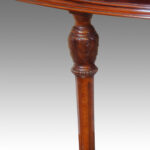 Edwardian inlaid mahogany demi lune display cabinet - Image 6