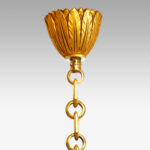 Edwardian double height bronze chandelier - Image 5