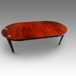Edwardian mahogany extending dining table