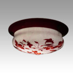 Edwardian cameo glass hanging ceiling fitting - Image 4