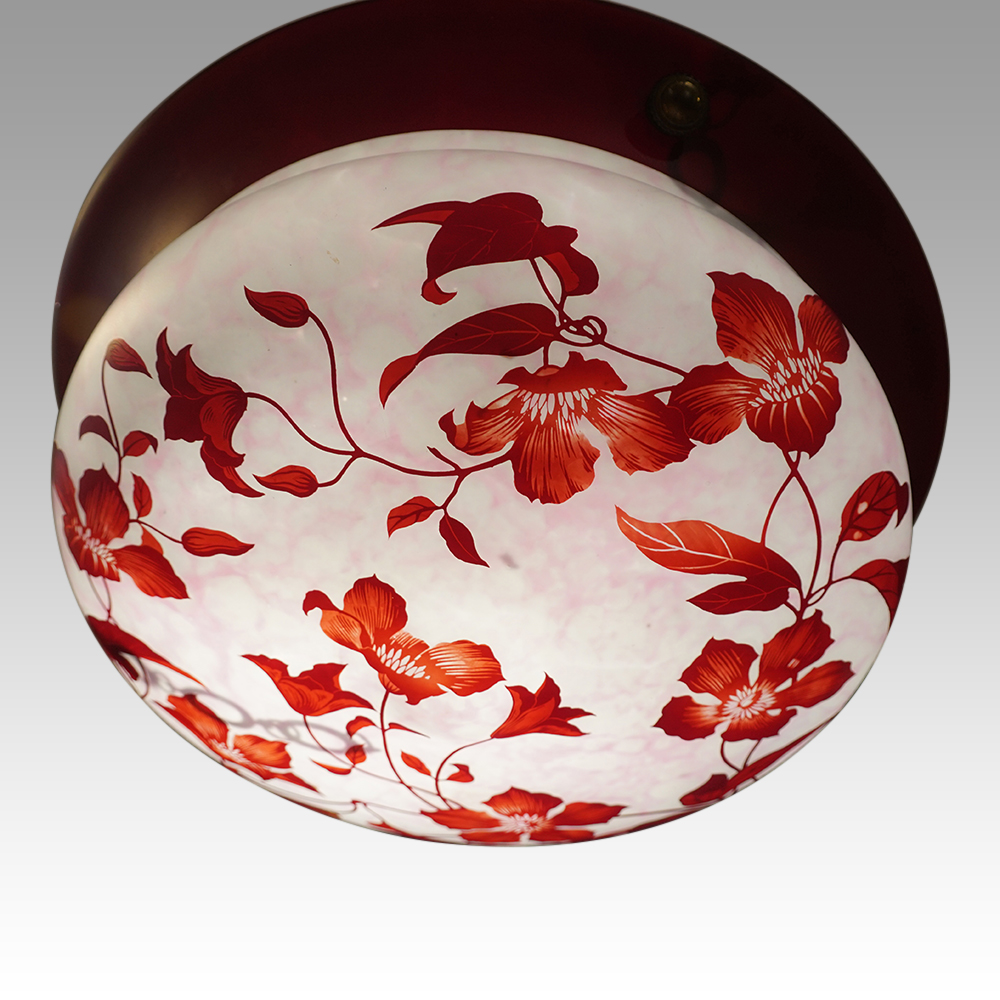 Edwardian-glass-hanging-ceiling-fitting.jpg Edwardian cameo glass hanging ceiling fitting - Image 1