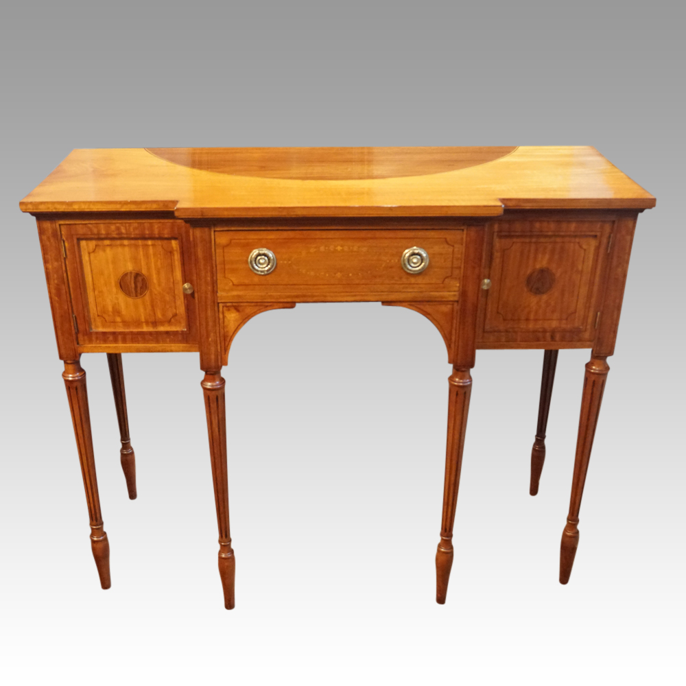 Edwardian-inlaid-Satinwood-sideboard.jpg Edwardian inlaid satinwood small sideboard - Image 1