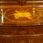 Edwardian inlaid bookcase display cabinet - Image 3