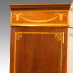 Edwardian inlaid bookcase display cabinet - Image 6