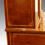 Edwardian inlaid bookcase display cabinet - Image 8