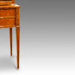 Edwardian inlaid bookcase display cabinet - Image 10