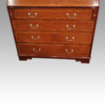 Edwardian inlaid bureau bookcase - Image 9