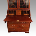 Edwardian inlaid bureau bookcase - Image 6