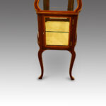 Edwardian inlaid curio display cabinet - Image 4