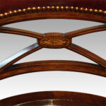 Edwardian inlaid swivel desk chair - Image 8