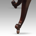 Edwardian inlaid swivel desk chair - Image 6