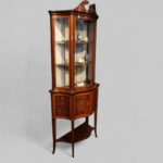 Edwardian inlaid display cabinet - Image 2