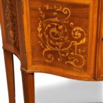 Edwardian inlaid display cabinet - Image 7