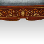 Edwardian inlaid duet stool - Image 2