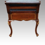 Edwardian inlaid duet stool - Image 4