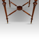 Edwardian inlaid envelope card table - Image 8