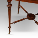 Edwardian inlaid envelope card table - Image 5
