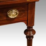 Edwardian inlaid envelope card table - Image 9