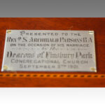 Edwardian inlaid 3 tier revolving  bookcase SOLD - Image 6