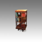 Edwardian inlaid 3 tier revolving  bookcase SOLD - Image 4