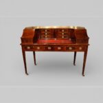 Edwardian Inlaid Mahogany Carlton House Desk by Maple & Co - Image 13