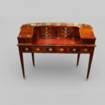Edwardian Inlaid Mahogany Carlton House Desk by Maple & Co